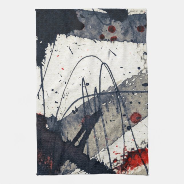 Paño De Cocina Fondo abstracto del grunge, textura de la tinta (Vertical)