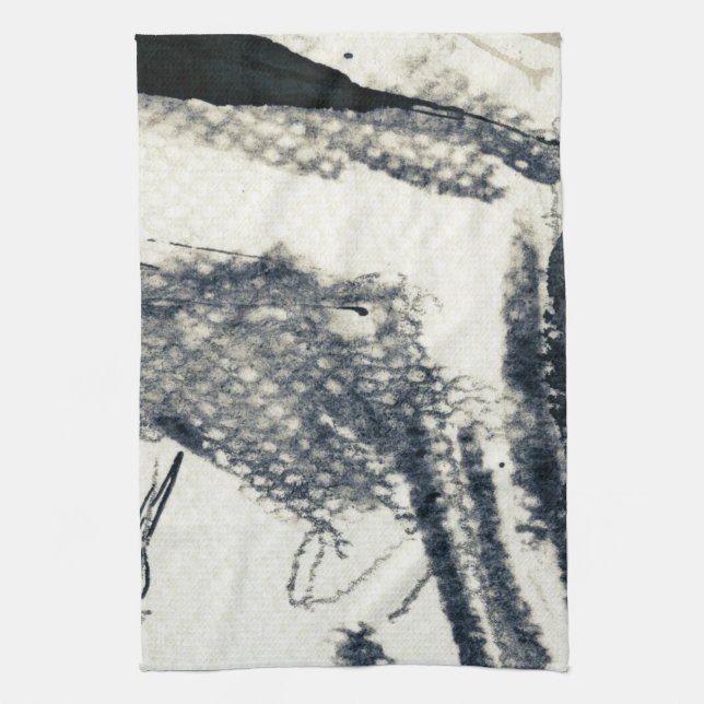 Paño De Cocina Fondo abstracto del grunge, textura de la tinta. 3 (Vertical)