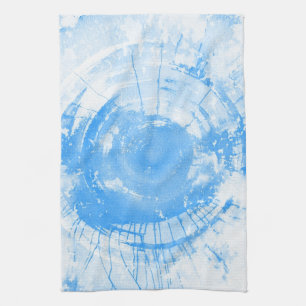 Paño De Cocina Fondo azul abstracto de la acuarela, textura