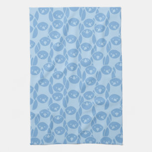Paño De Cocina Fondo azul del modelo de los pingüinos