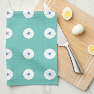Paño De Cocina Fondo cambiable de estrella azul funky moderno