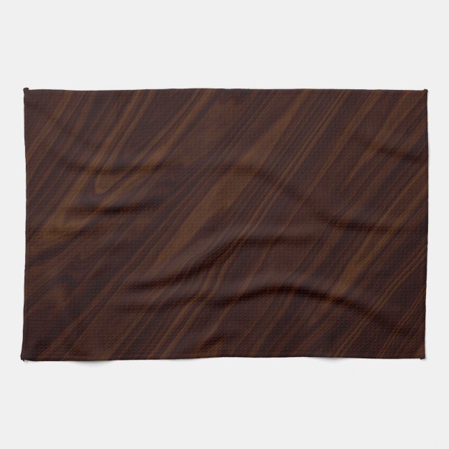 Paño De Cocina Fondo de madera oscuro (Horizontal)