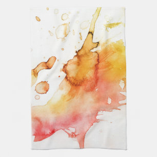 Paño De Cocina Fondo pintado a mano de la acuarela abstracta