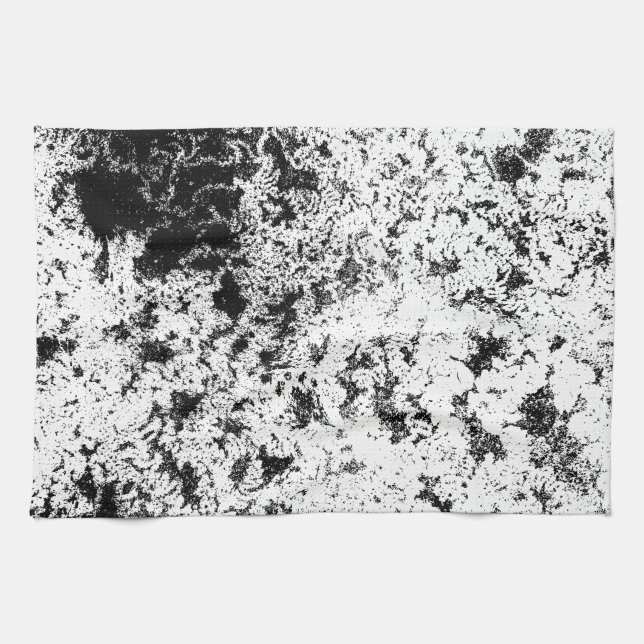 Paño De Cocina Formación de "nubes" sucias en blanco y negro (Horizontal)