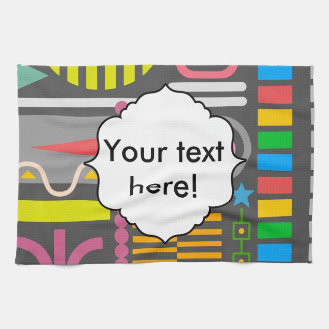 Paño De Cocina Formas diversas (Horizontal)