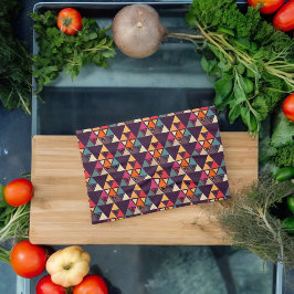 Paño De Cocina Formas triangulares multicolor