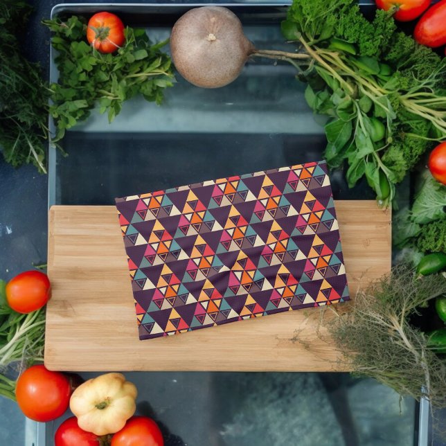 Paño De Cocina Formas triangulares multicolor ( Kitchen Towel)
