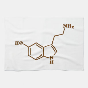 Paño De Cocina Fórmula química molecular de serotonina