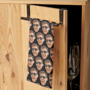 Paño De Cocina Foto de Cara Personalizada Divertida