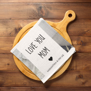 Paño De Cocina Foto de colección moderna Te ama a tu mamá Mejor r