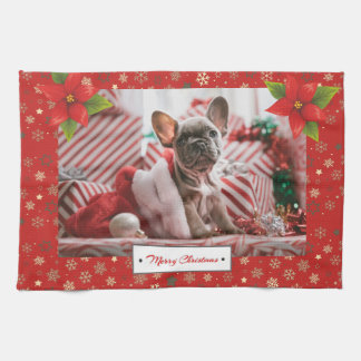 Paño De Cocina Foto de feriados de Navidades personalizados