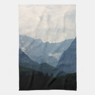Paño De Cocina Foto de la naturaleza de las montañas alpinas