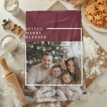 Foto de Navidad Personalizada Alegre Feliz Bendita