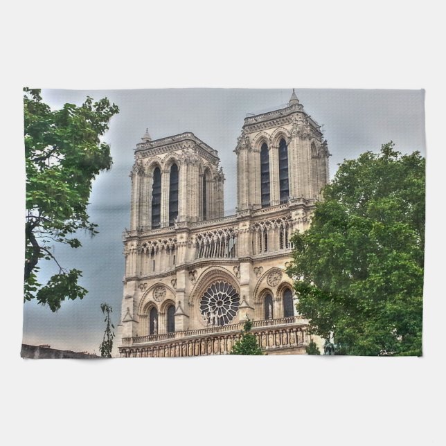 Paño De Cocina Foto de Notre-Dame de París (Horizontal)