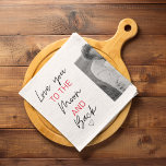 Paño De Cocina Foto De Pareja Collage Y Cita Romántica A La Luna<br><div class="desc">Foto De Pareja Collage Y Cita Romántica A La Luna</div>