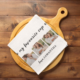Paño De Cocina Foto De Pareja Collage Y Tú Eres Mi Cita De Té