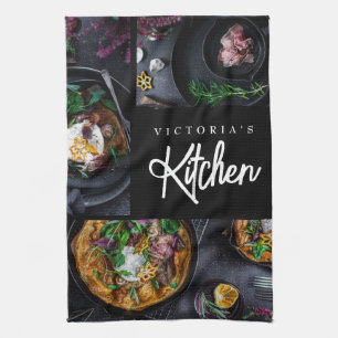 Paño De Cocina Foto de Personalizado de tipografía moderna y negr