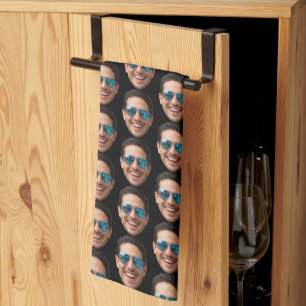 Paño De Cocina Foto divertida de cara personalizada
