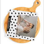 Paño De Cocina Foto familiar moderna y regalo de belleza de punto<br><div class="desc">Foto familiar moderna y regalo de belleza de puntos negros</div>