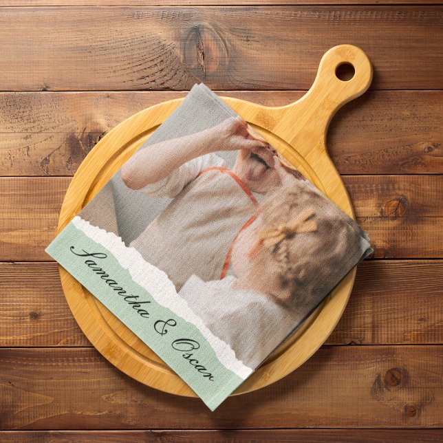 Paño De Cocina Foto familiar moderna y regalo personalizado de fá (Subido por el creador)