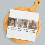 Paño De Cocina Foto moderna del collage y el mejor regalo de papá<br><div class="desc">Modern Collage Photo & Grey Best Dad Ever Gift es una idea de regalo única y reflexiva para cualquier padre que ame la fotografía y aprecie los regalos personalizados. En general, este regalo es una manera perfecta de celebrar el Día del Padre, los cumpleaños o cualquier otra ocasión especial para...</div>