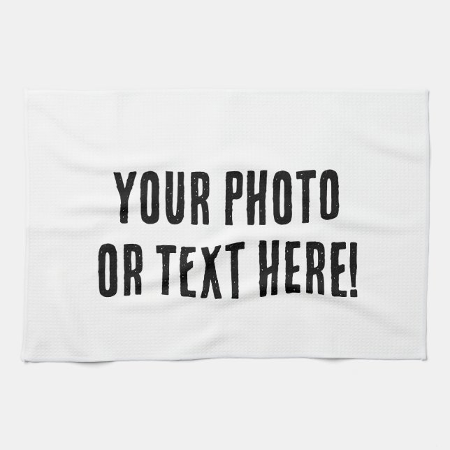 Paño De Cocina Foto o texto personalizado (Horizontal)