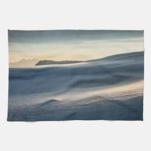 Paño De Cocina Foto paisajística de la nieve en Noruega