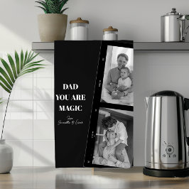 Paño De Cocina Foto Personalizada De Dos Padres De "Papá Eres Mág