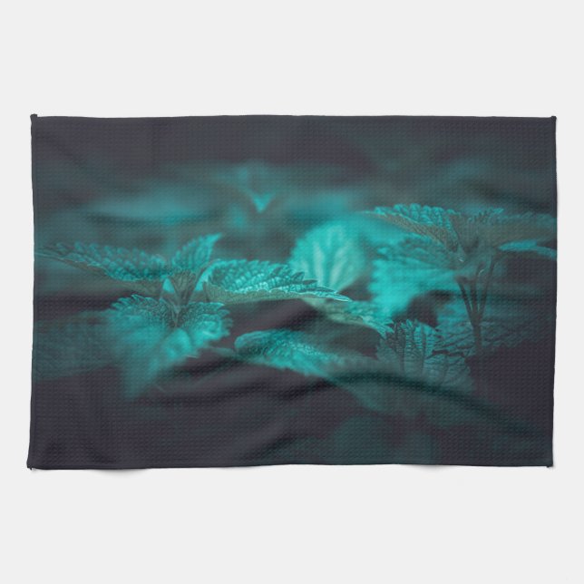 Paño De Cocina Fotografía de la naturaleza de Nettle (Horizontal)