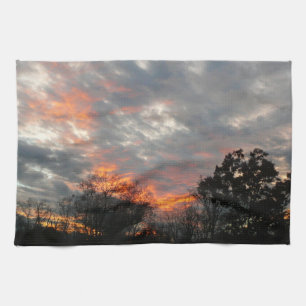 Paño De Cocina Fotografía de paisaje de naturaleza atardecer de i