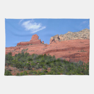 Paño De Cocina Fotografía de Steamboat Rock en Sedona Arizona