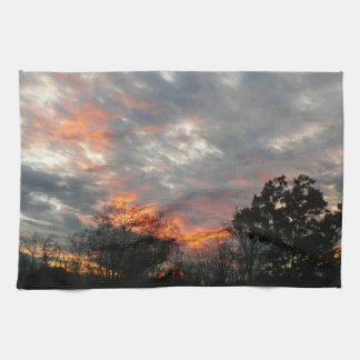 Paño De Cocina Fotografía del paisaje natural del atardecer de in