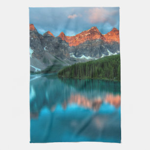 Paño De Cocina Fotografía paisajística de Montaña y Lago Escénico