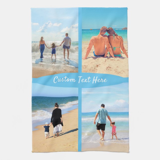 Paño De Cocina Fotos personalizados Mensajes de texto Cocina toal (Vertical)