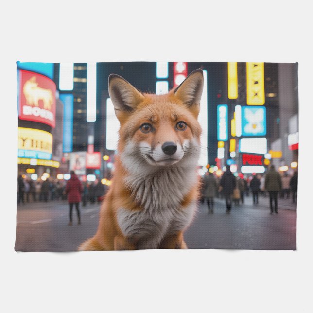 Paño De Cocina Fox en Times Square (Horizontal)