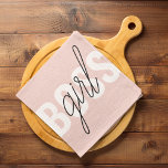 Paño De Cocina Frase del jefe del Chica rosado Pastel moderno<br><div class="desc">Frase del jefe del Chica rosado Pastel moderno</div>