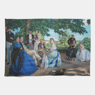 Paño De Cocina Frederic Bazille - La Reunión Familiar