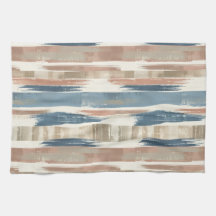 French Retro Brush Stripe Kitchen Towels