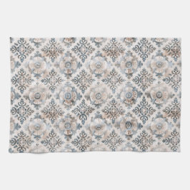 Paño De Cocina French Retro Floral Tile Kitchen Towels
