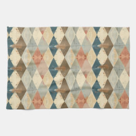 Paño De Cocina French Retro Harlequin Diamond Kitchen Towels