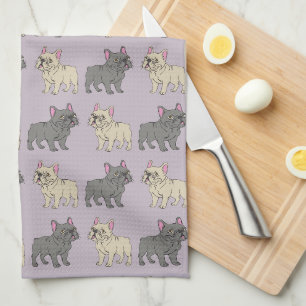 Paño De Cocina Frenchies, Morado