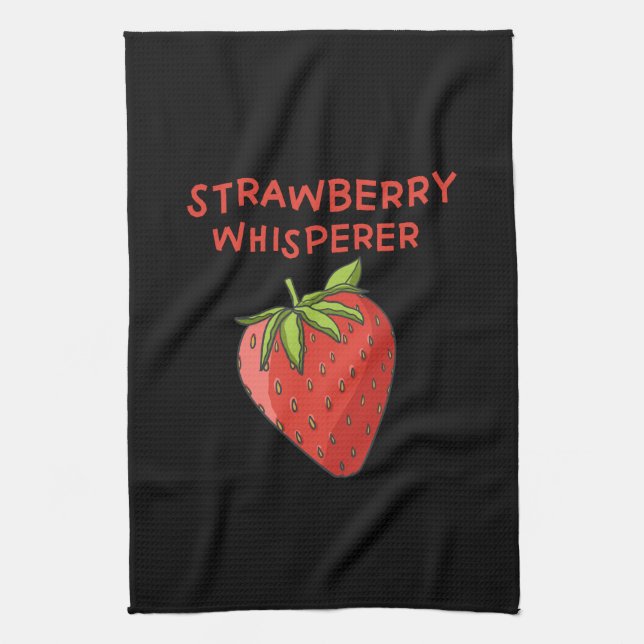 Paño De Cocina Fresa Whisperer (Vertical)