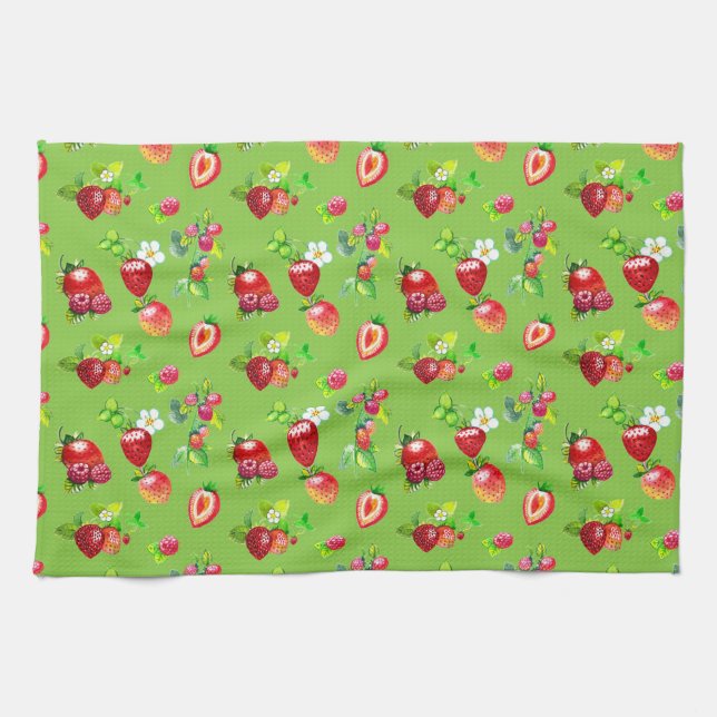 PAÑO DE COCINA FRESAS (Horizontal)