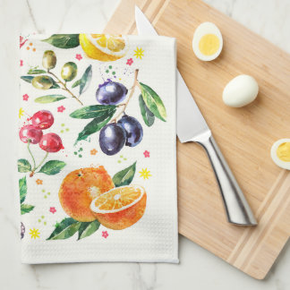 Paño De Cocina Fresas acuáticas y frutas