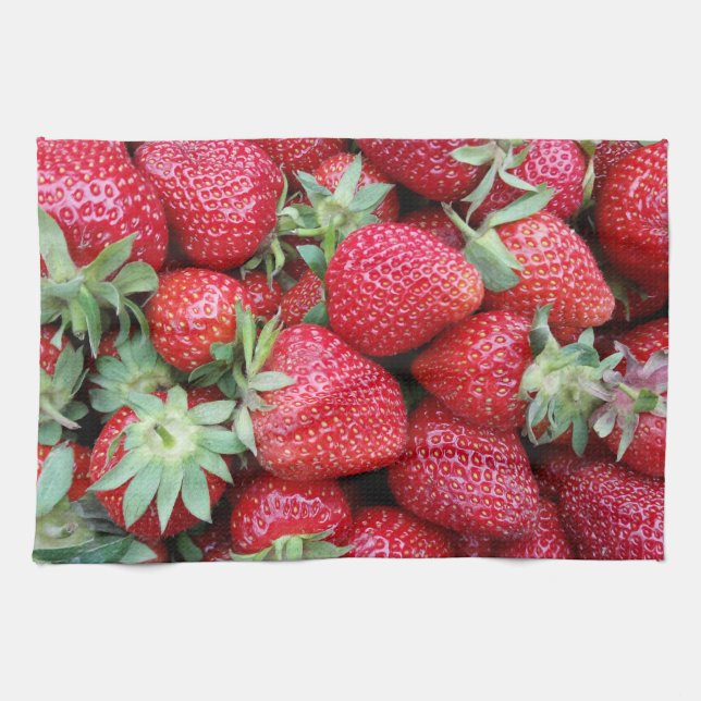 Paño De Cocina fresas frescas (Horizontal)