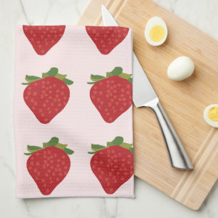 Paño De Cocina Fresas Fruta Rojas Fresas