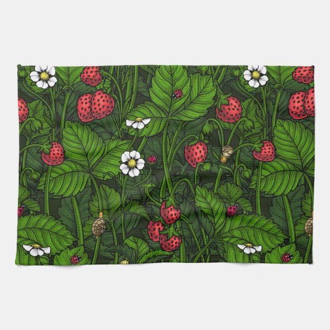 Paño De Cocina Fresas silvestres (Horizontal)