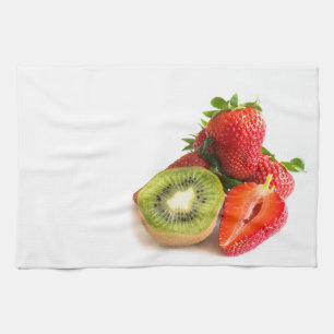 Paño De Cocina Fresas y kiwi