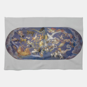 Paño De Cocina Fresco de Astronomía Antigua Constelaciones Celest