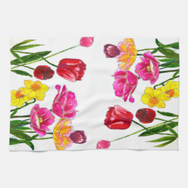 Paño De Cocina Fresh-Picked Tulips Kitchen Towels